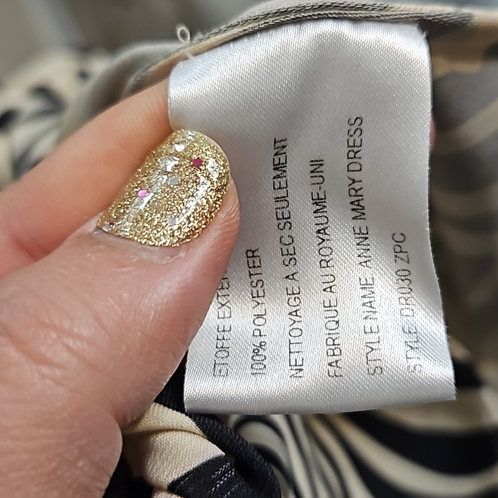 Layeur Zebra Print Maxi Dress Size 4 US FR 36 - Picture 13 of 13